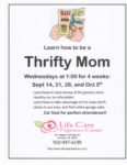 Thrifty Mom Classes - Life Care Pregnancy Center